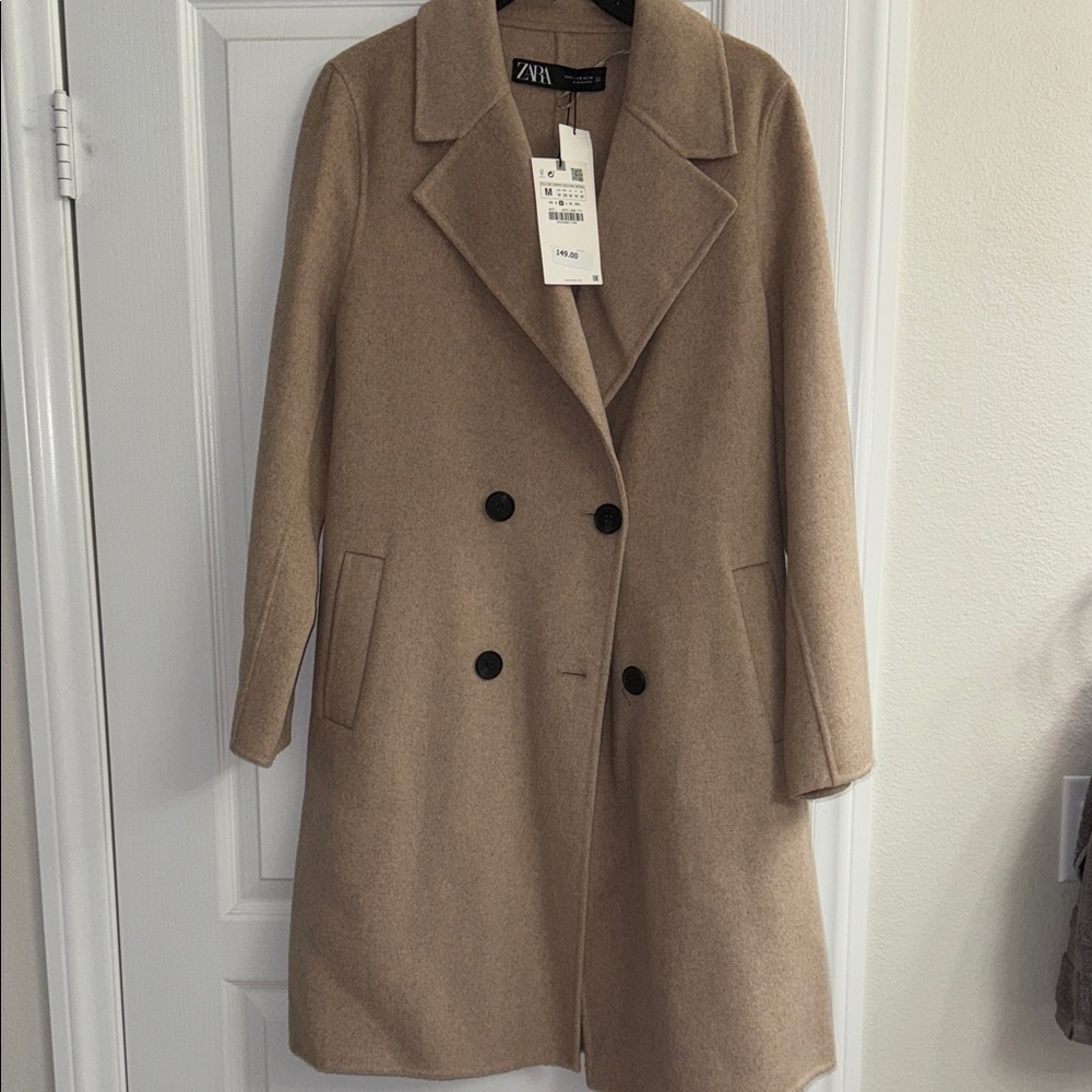 Zara Women's Classic Camel Trench Coat